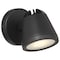 Access Lighting WeeGo Dual Mount, Outdoor Adjustable LED Spotlight, Black Finish, Frosted 20338LEDDMGLP-BL/FST - alternate 1